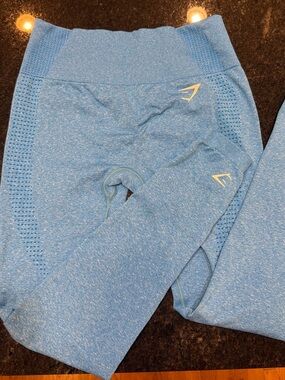 Gymshark Kids Light Blue Seamless Active Leggings